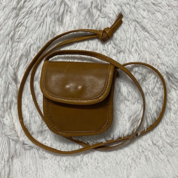 Free with $50 Purchase Vintage Leather Crossbody Mini-Purse - Picture 1 of 6